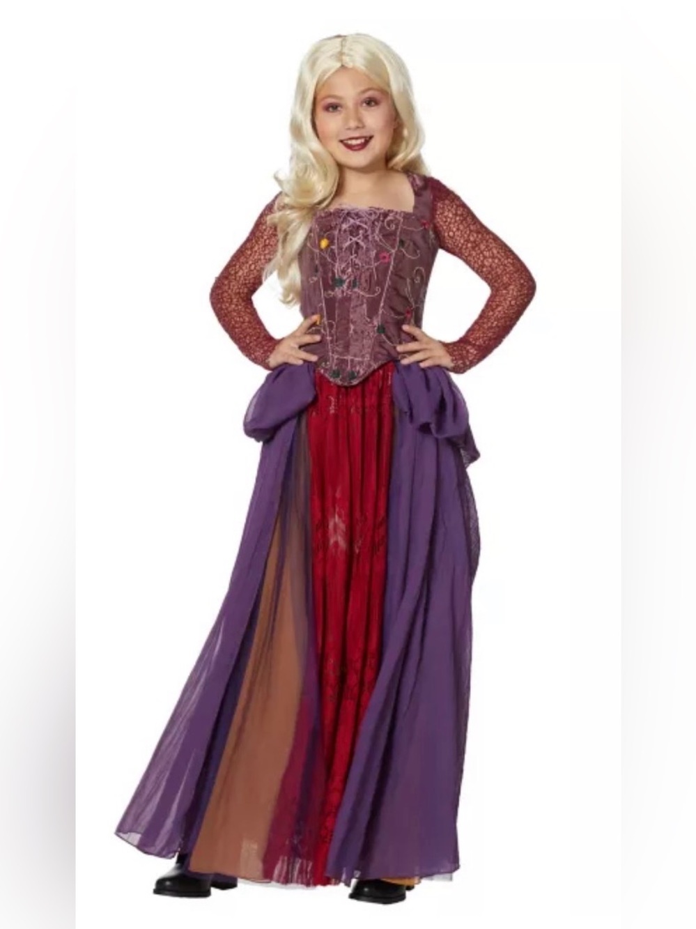 Spirit Girls Purple and Red Enchanted Princess Costume